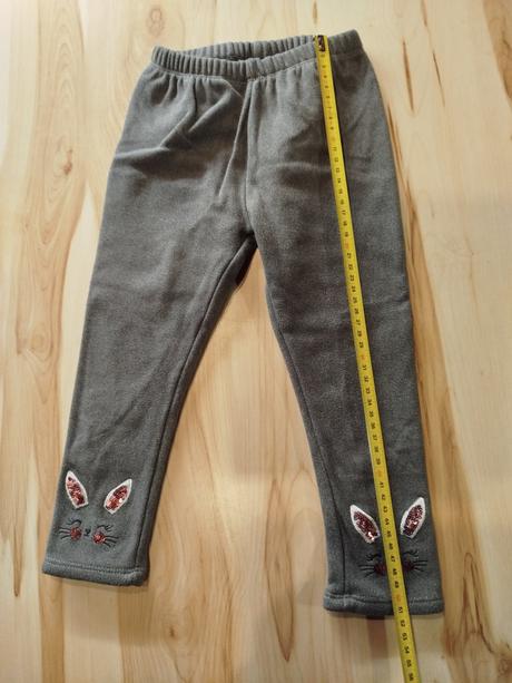 Veľmi teplé legíny so zajačikmi, 98