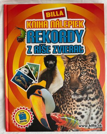 Billa kniha nálepiek rekordy z ríše zvierat za3eur,