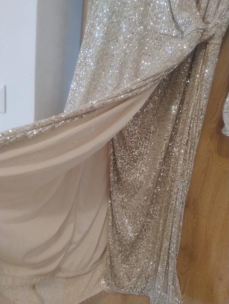 Trblietavé midi šaty, h&m,m