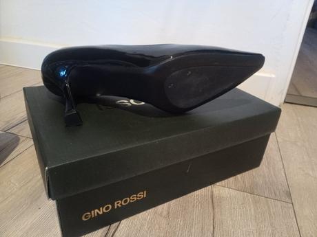 Čierne lakované lodičky, gino rossi,39