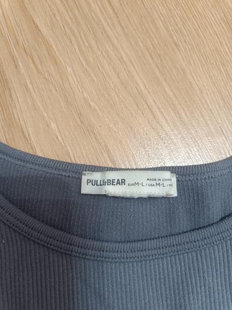 Šedý top, pull&bear,m