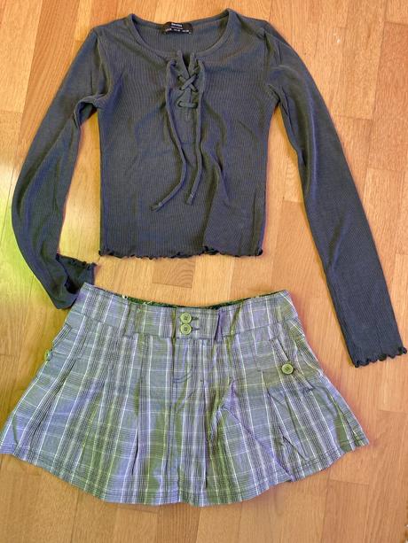 Bershka tričko a sukňa, bershka,xs