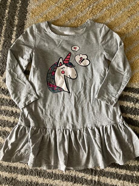 Teplákové šaty s jednorožcom, sinsay,134