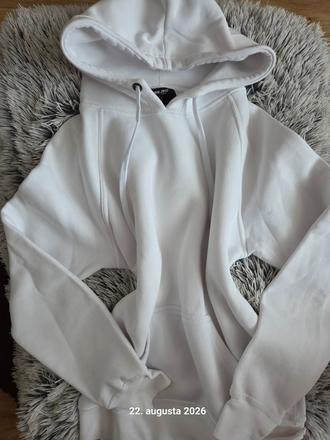 White hoodie-mikina, l