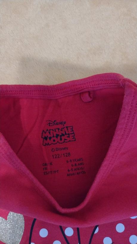 Tričko minnie 122/128, disney,122