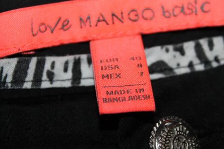 Čierne nohavice mango v. 40, mango,40