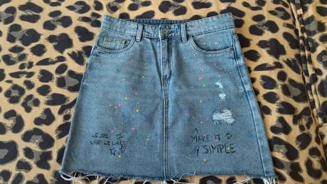 Riflová sukňa, takko,s