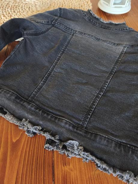 Riflová bunda tmavošedá 122, 122