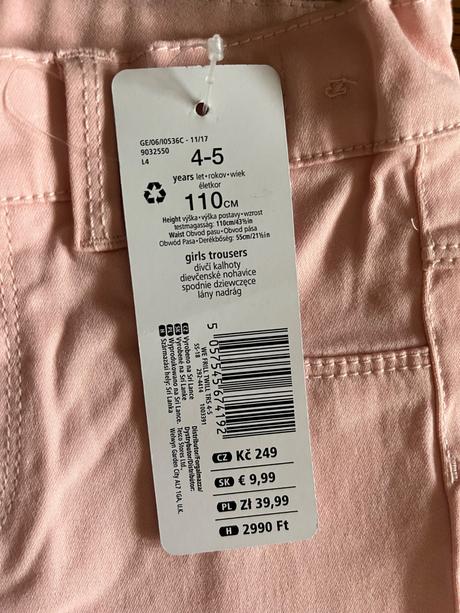 Jegginsy s volánikmi trištvrťové, f&f,110