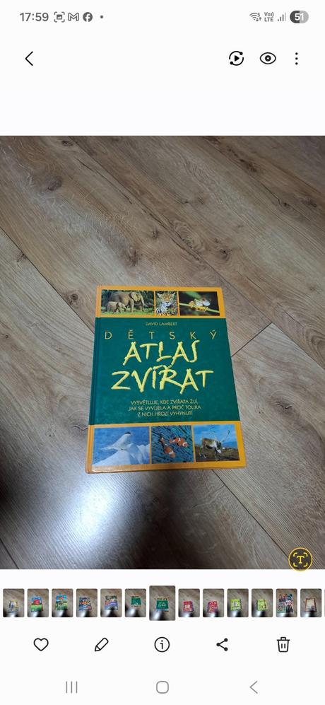 Kniha detský atlas zvierat, 