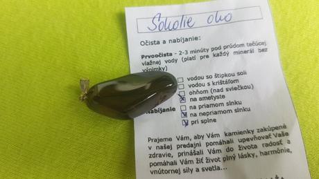 Prívesok /kameň sokolie oko, 