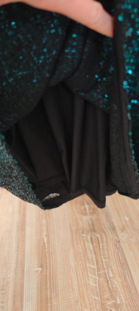 Flitrované tmavozelené šaty, f&f,164