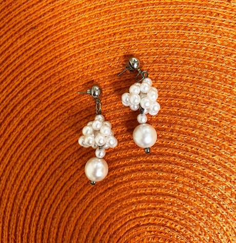 Perlové visiace náušnice, 