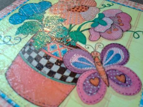 Obrázok pestrofarebné kvety, 