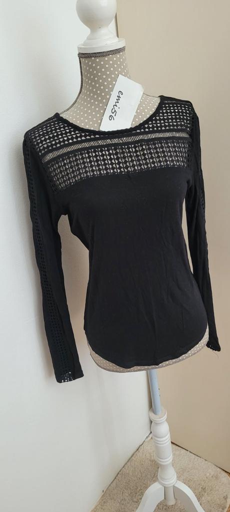 Čierne tričko, h&m,s