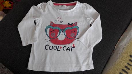 Biele tricko  cool cat, pepco,80