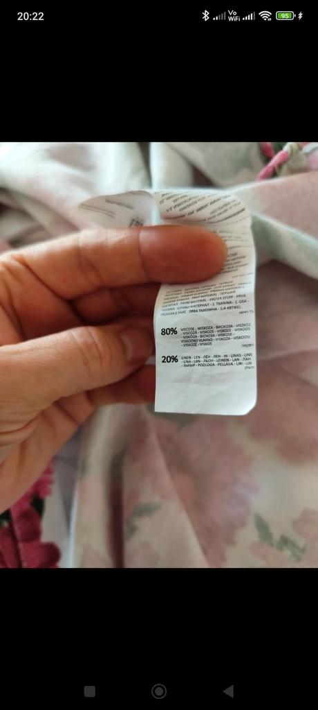 Kvetinové šaty s prímesou ľanu, reserved,40