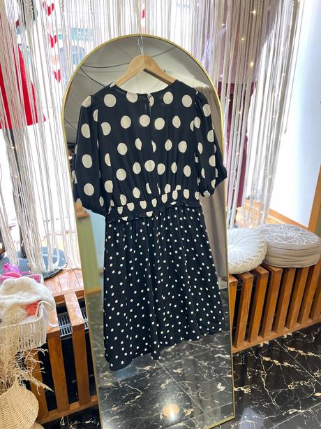 Romantické bodkované šaty pre moletky, f&f,xl