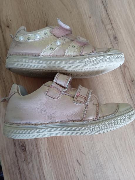 Dievčenské kožené prechodné topánky, d.d.step,27