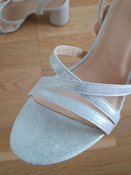 Svadobné strieborné sandálky jenny fairy, 37
