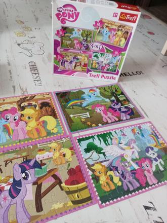 4x puzzle my little pony,