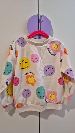 Mikina smiley world, h&m,116