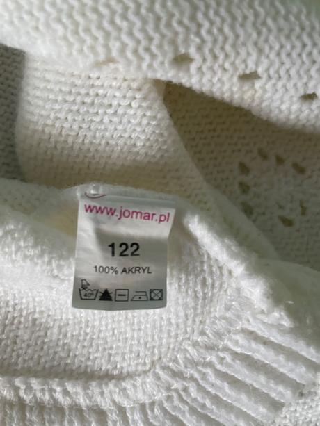 Bolerko biele pletené, 122