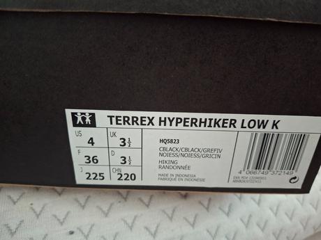 Detské trekingove topánky terrex hyperhiker low k, adidas,36