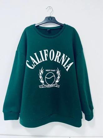 Pohodlná zateplená mikina shein california m, m