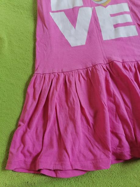 Ružové šaty, h&m,110