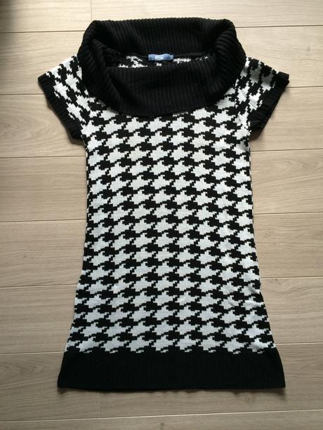 Bieločierne šaty / vesta, envy,m