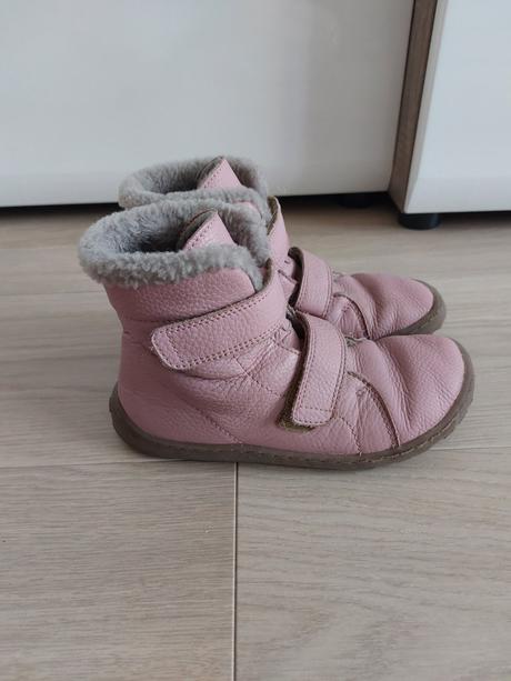 Zimné barefoot topánky froddo winter furry pink, froddo,34