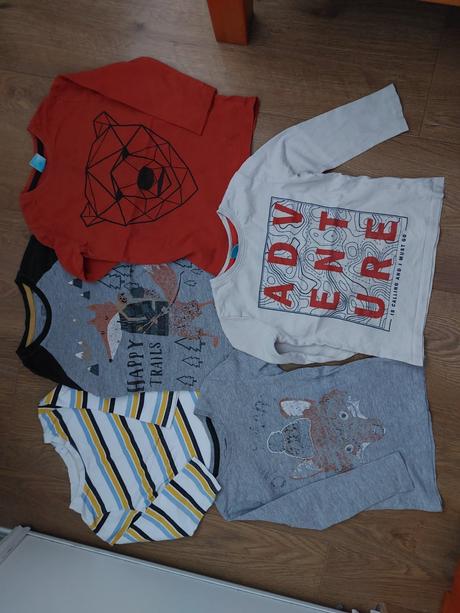 5 x tricko dlhy rukav 98/104, c&a,98