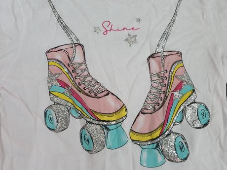 Biele tričko s flitrami, calliope,152