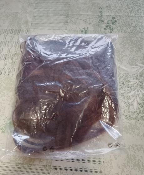 Tmavo hnedá dlhá parochňa, cca 80 cm, č. 11,