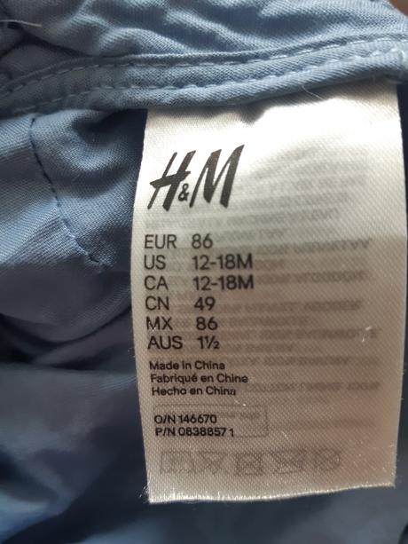 Bekovka 12-18 mesiacov, h&m,86