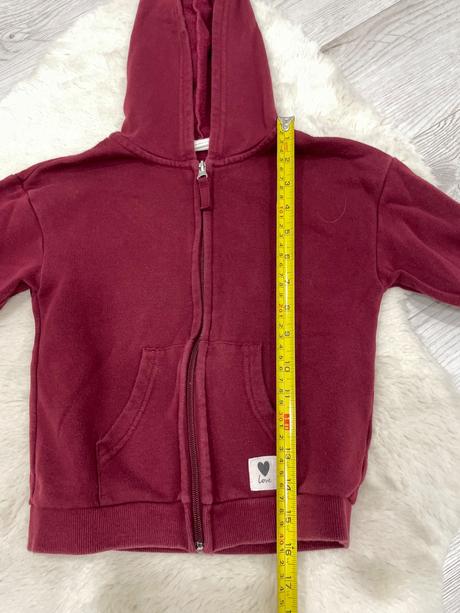 Bordová mikina, h&m,122