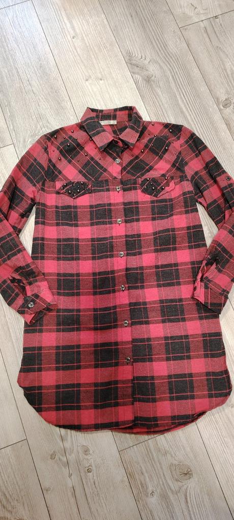 Karovana predĺžená košeľa, xs