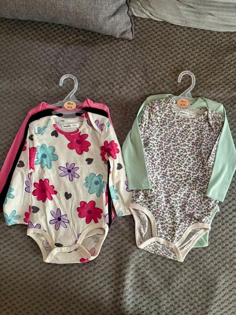 7x nové bavlnené body 80 dievča, sinsay,80