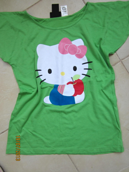 Tričko s kitty, h&m,128