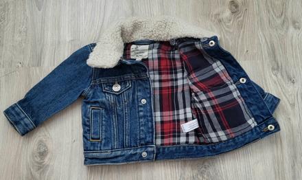 Riflová bunda river island na 3-6 mesiacov, river island,68