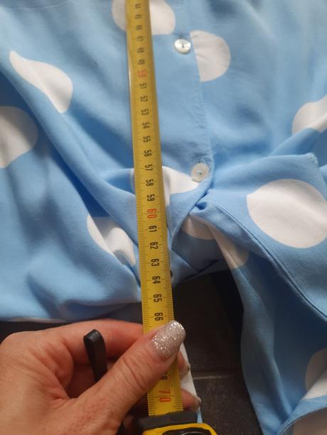 Bodovaná, gulkovaná blúzka xxl, 46