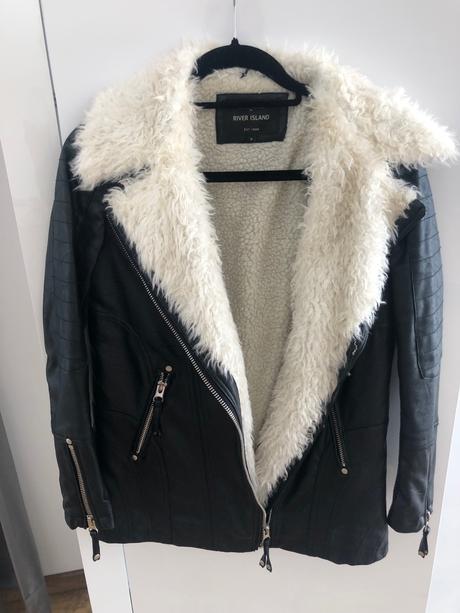 Kožená bunda river island uk8, river island,s