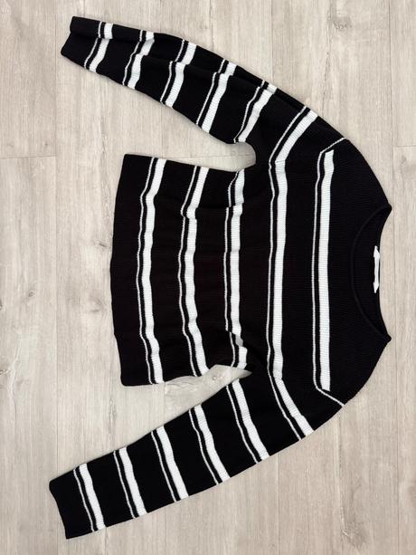 Pásikavý sveter, h&m,158