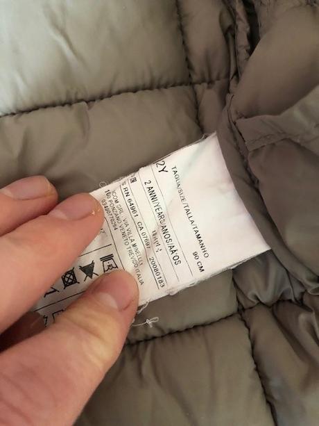 Prechodna bunda (ako paperova) benetton na 2 roky, benetton,92