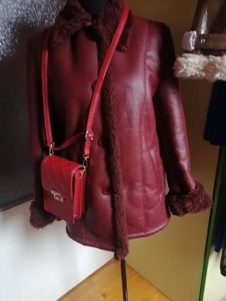 Trendy kozenkova bunda s kozusinou, m