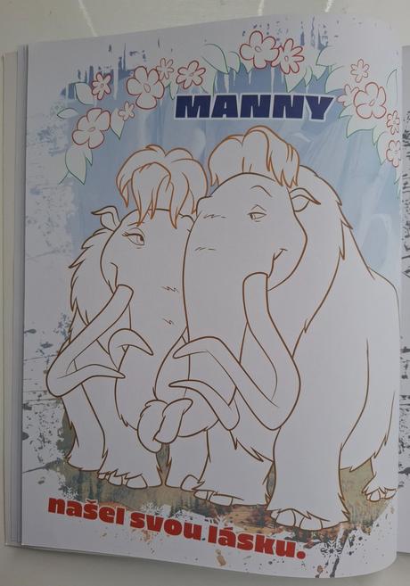 Omaľovanky s nálepkami "doba ľadová",