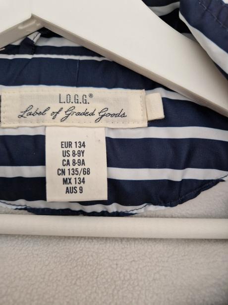 Bunda hm prechodná tmavomodrá, h&m,134