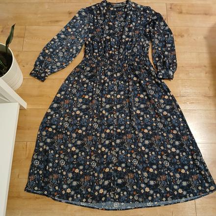 Tmavomodré košeľové šaty, tchibo,46