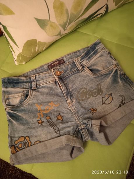 Riflové kraťasy, mango,152